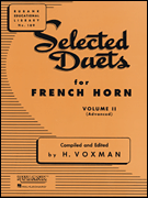 SELECTED DUETS #2 FRENCH HORN cover